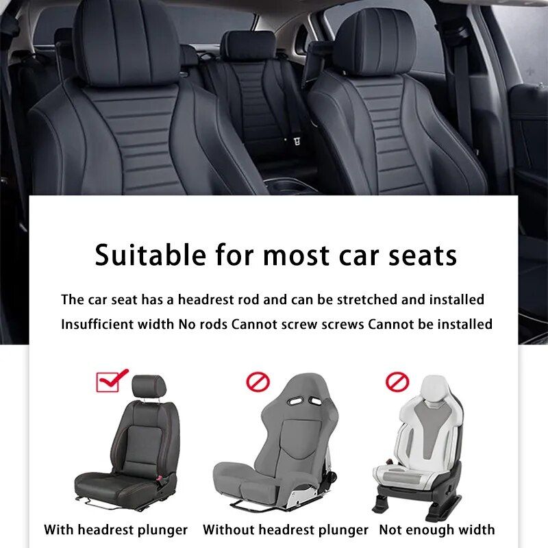 adjustable car seat headrest pillow, view 15 - MRSLM