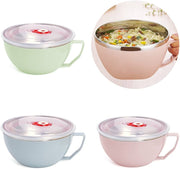 colorful stainless steel bowl with handle, view 8 - MRSLM