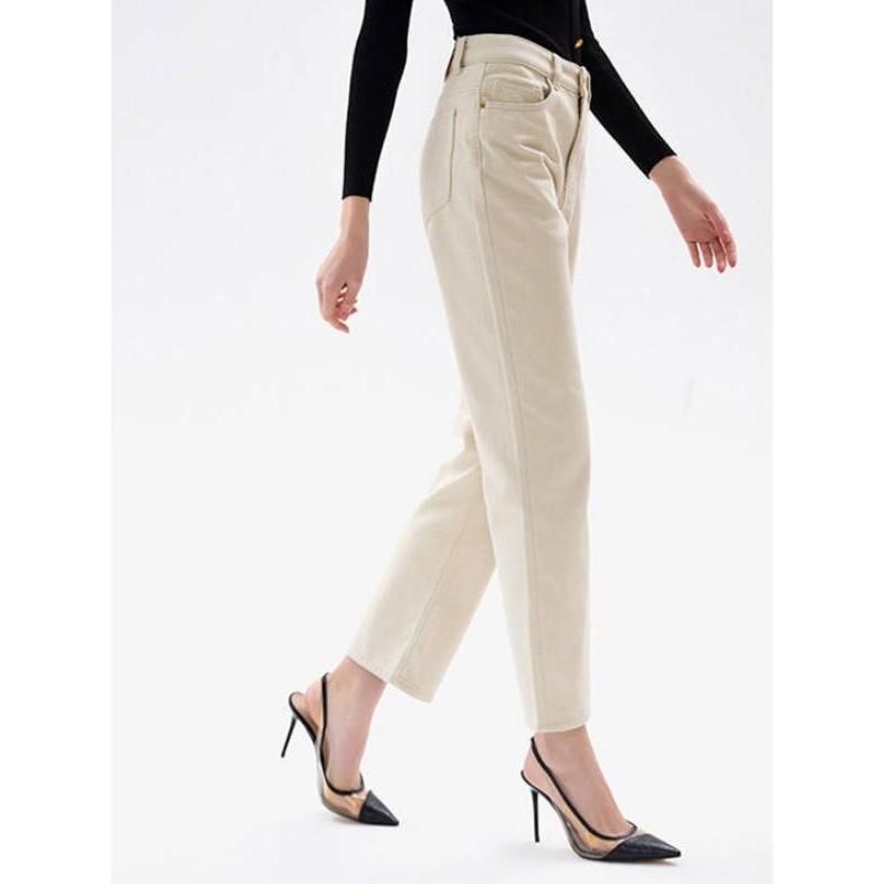 high-waisted straight jeans, view 5 - MRSLM