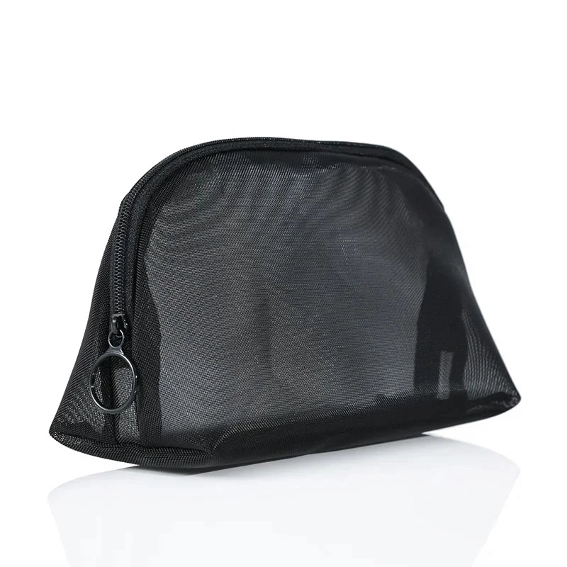 transparent mesh makeup bag, view 4 - MRSLM