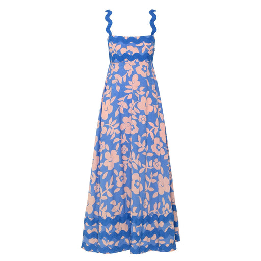 dot print ankle-length dress, view 2 - MRSLM