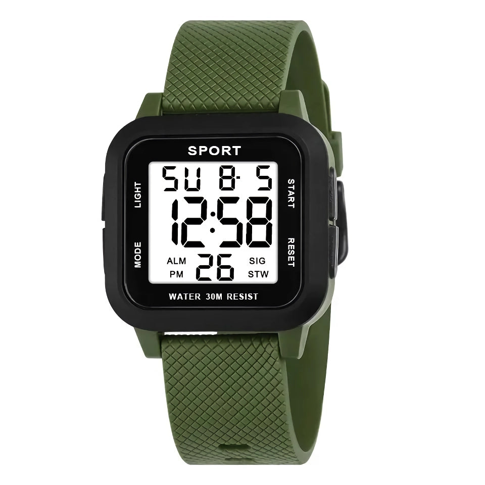 LED Waterproof Military Sports Men's Watch