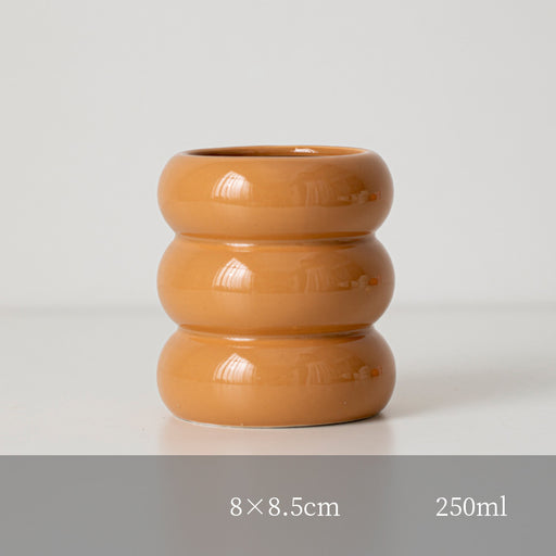 nordic ceramic candlestick holder, view 5 - MRSLM