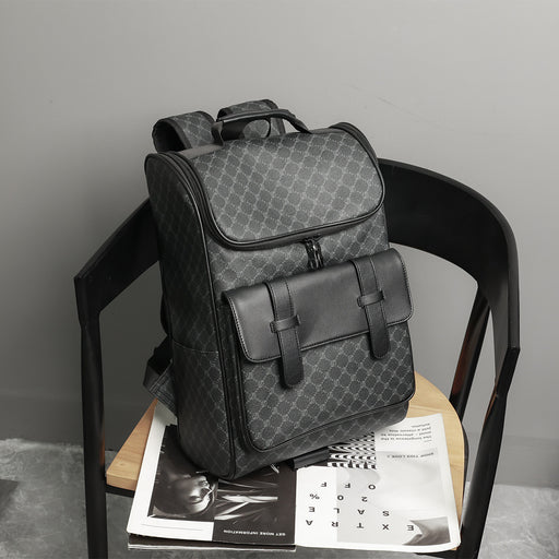 casual pu leather backpack - MRSLM
