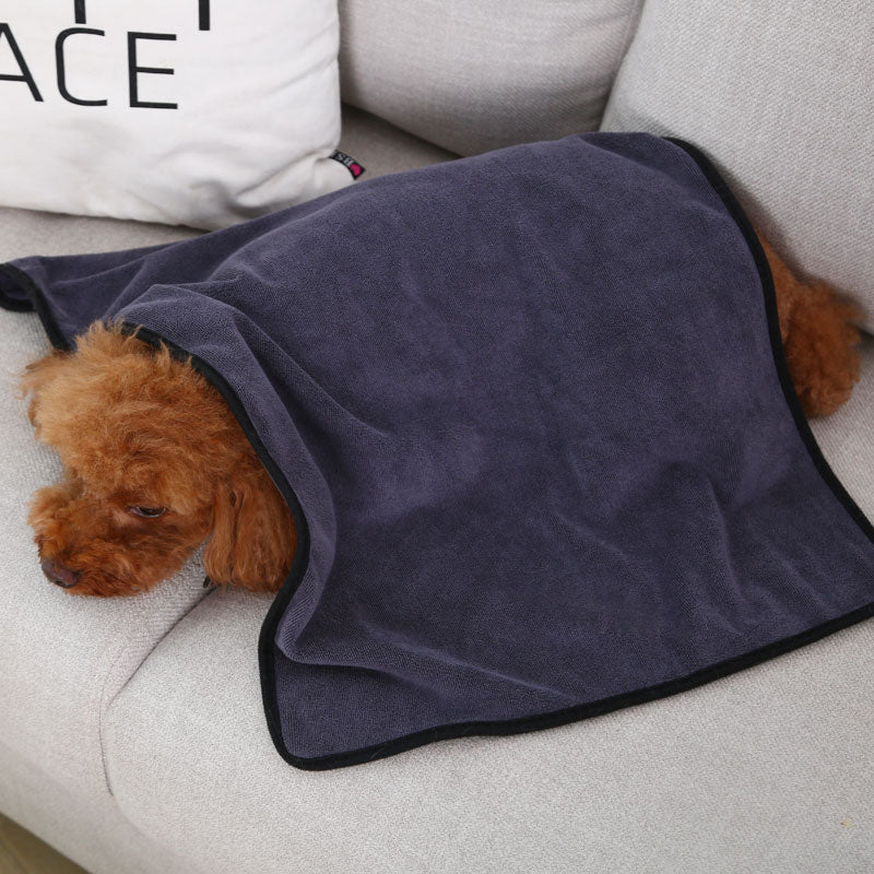extra-large absorbent pet bath towel, view 3 - MRSLM