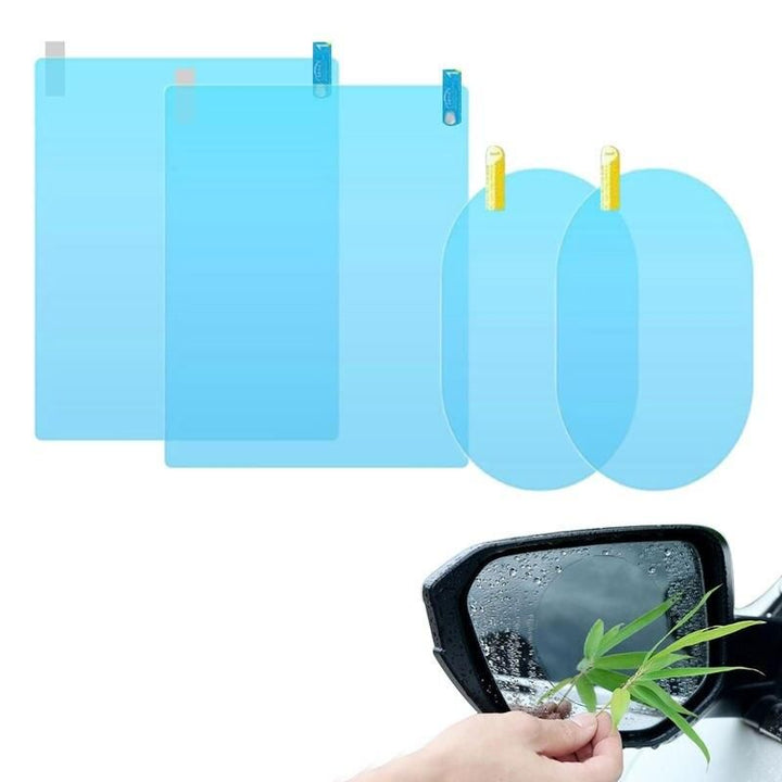 Anti-Fog Car Mirror & Window Protective Film (4Pcs Set)