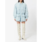 patchwork denim jacket, view 6 - MRSLM