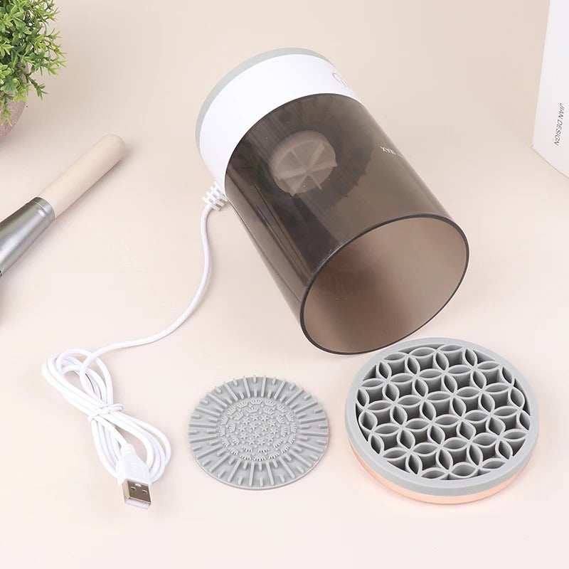 automatic electric makeup brush cleaner, view 2 - MRSLM