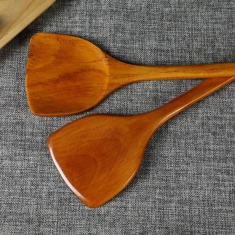 bamboo wood spatula, view 4 - MRSLM