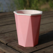 self watering resin flower pot, view 2 - MRSLM