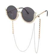 rhinestone round sunglasses, view 6 - MRSLM