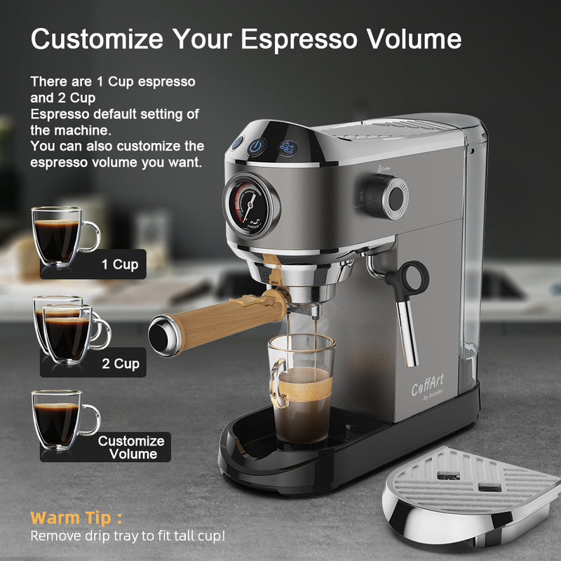 20 bar semi-automatic espresso machine, view 6 - MRSLM