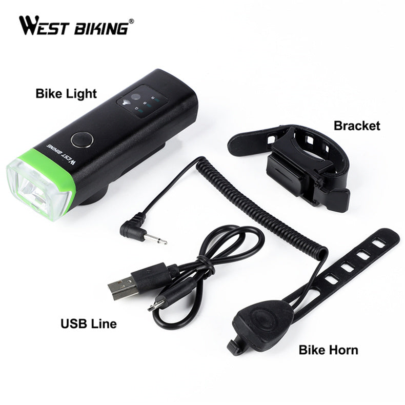 bicycle headlight sensor light, view 3 - MRSLM