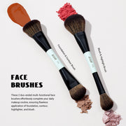 Double-sided makeup brush set, view 4 - MRSLM