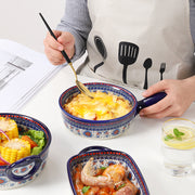 underglaze ceramic round baking tray - MRSLM
