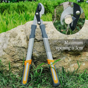 ratchet pruning shears with long handle, view 3 - MRSLM