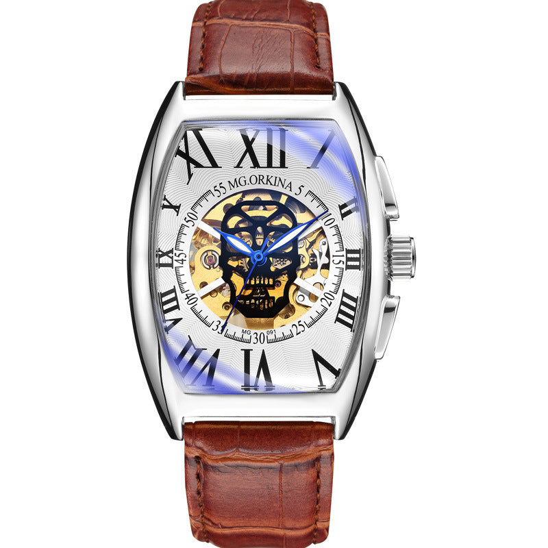 Wine Barrel Square Hollow Transparent Bottom Men&