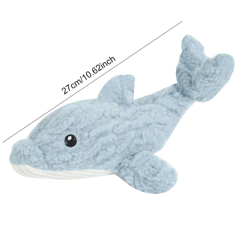 plush squeaky dog toy, view 3 - MRSLM