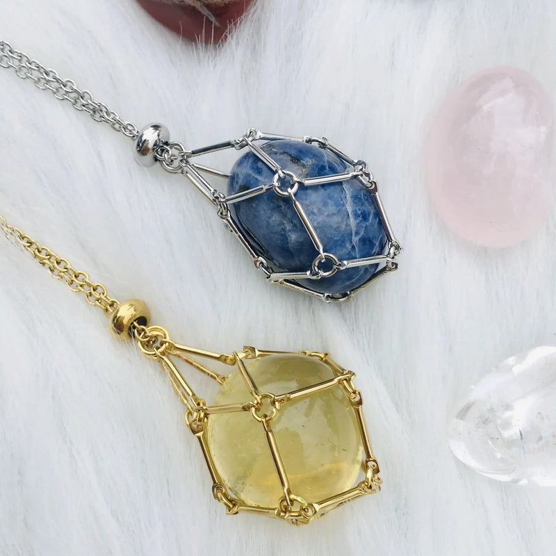 customized stone pendant necklace - MRSLM
