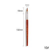 kolinsky acrylic nail brush, view 4 - MRSLM
