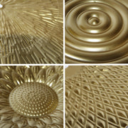 Round gold metal wall hanging, view 16 - MRSLM