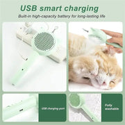 5-in-1 cat grooming and play brush, view 9 - MRSLM