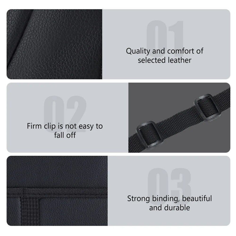 PU leather car seat organizer, view 8 - MRSLM