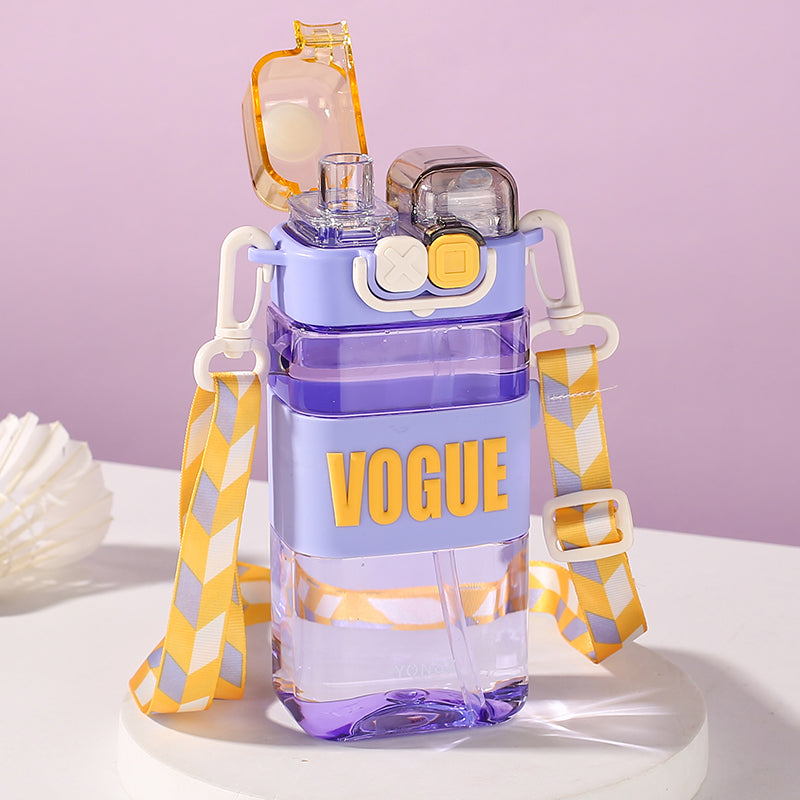leak-proof kids water bottle with straw, view 3 - MRSLM