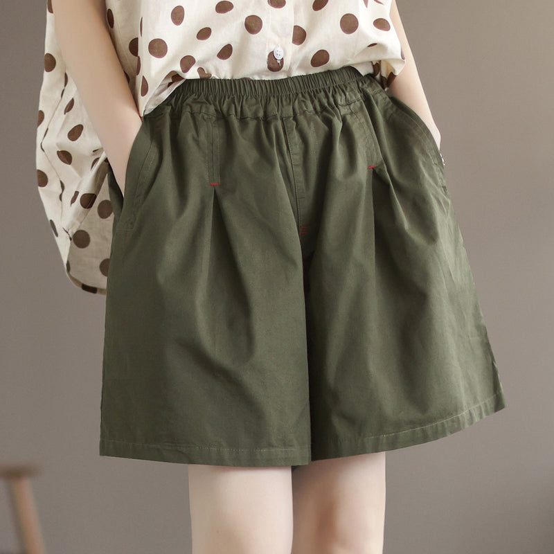 women's loose cotton shorts, view 6 - MRSLM