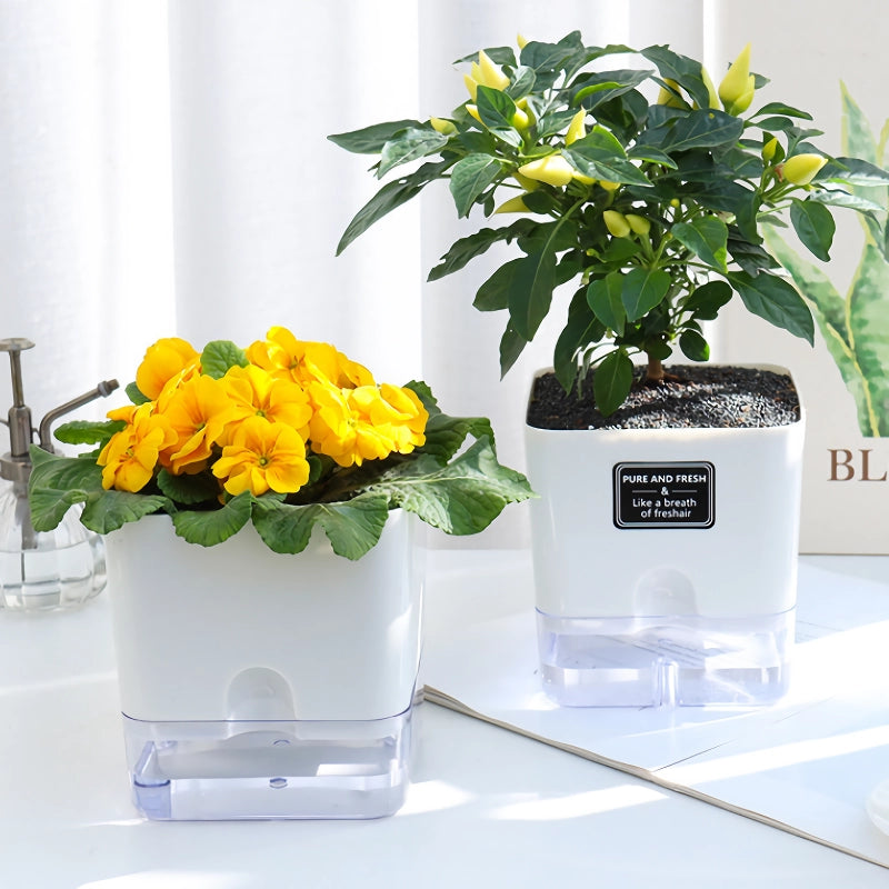 reusable self-watering flowerpot, view 3 - MRSLM