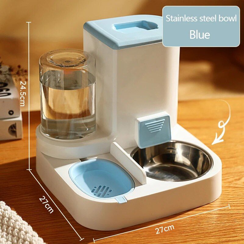 smart cat feeder and water dispenser, view 8 - MRSLM