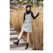 women's tweed suspender dress, view 12 - MRSLM
