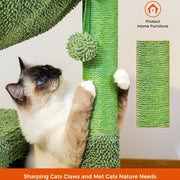 cactus cat tree condo, view 6 - MRSLM