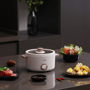mini electric cooking pot with food steamer, view 5 - MRSLM