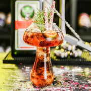 mushroom shaped cocktail glass, view 3 - MRSLM