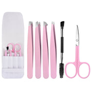 6-piece eyebrow tweezer set, view 2 - MRSLM