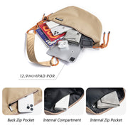 multi functional diagonal bag, view 4 - MRSLM