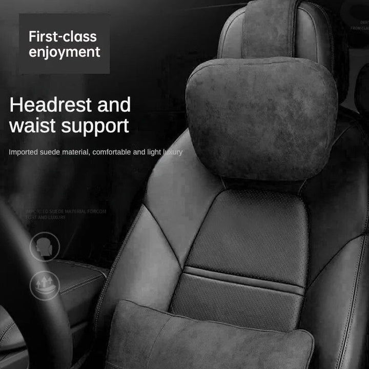 Universal Adjustable Car Neck Pillow Support with Soft Plush Finish