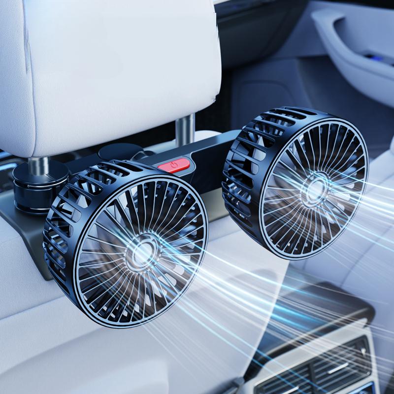 dual-head car seat cooling fan - MRSLM