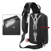 Oxford fabric messenger bag, view 4 - MRSLM