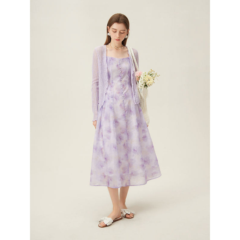 Floral sleeveless summer dress, view 8 - MRSLM