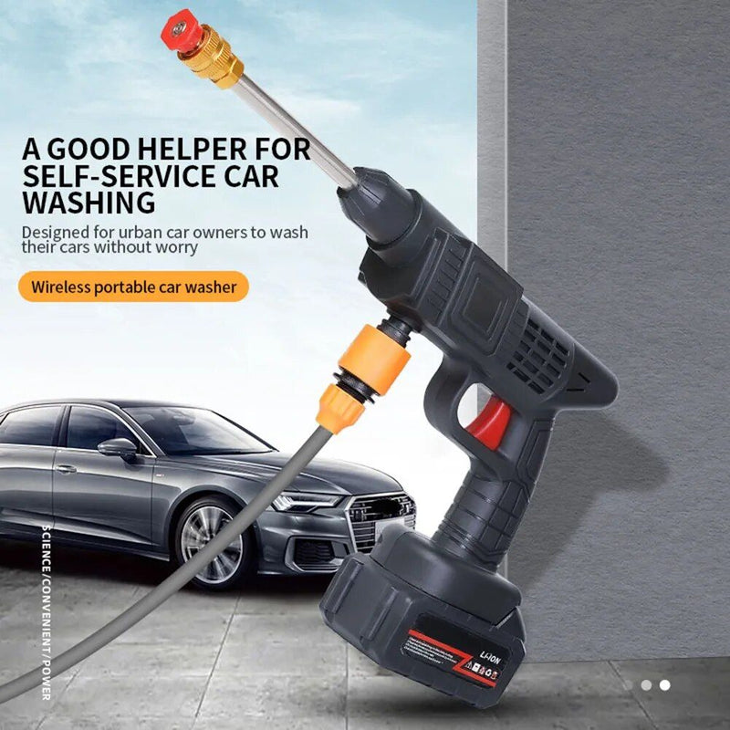 cordless high-pressure washer with foam generator, view 4 - MRSLM