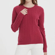 Women's wool crew neck pullover - MRSLM