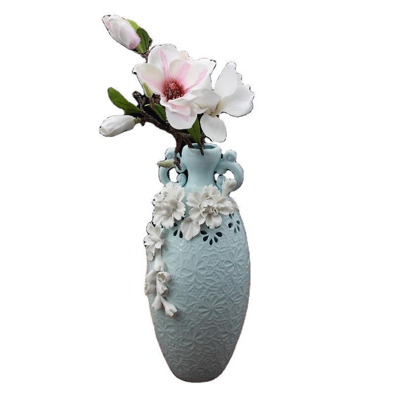 white porcelain vase ornament, view 4 - MRSLM