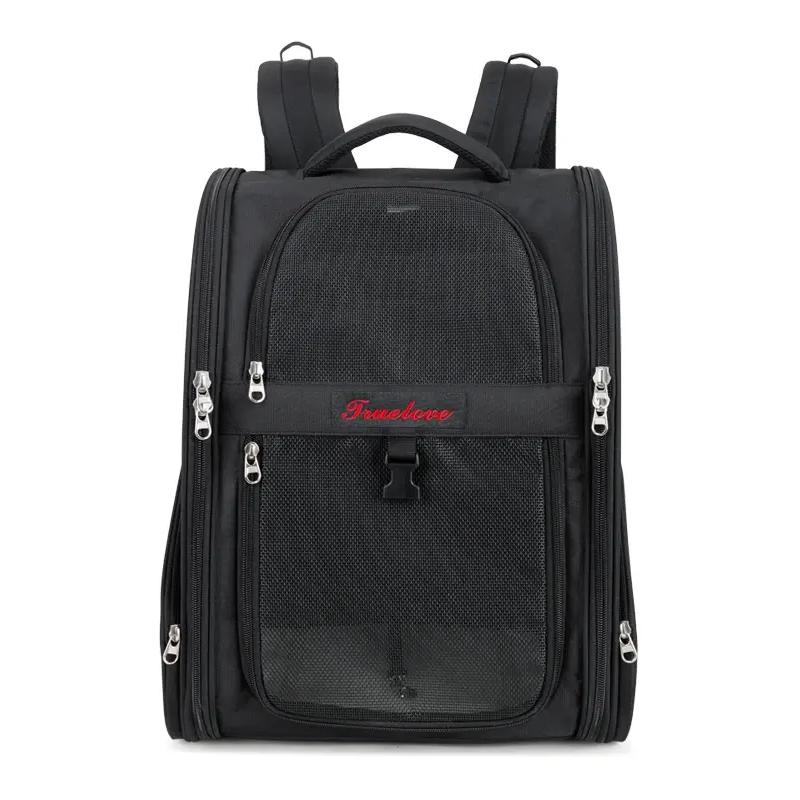 portable breathable pet backpack, view 3 - MRSLM