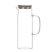 thickened glass kettle with bamboo lid, view 8 - MRSLM