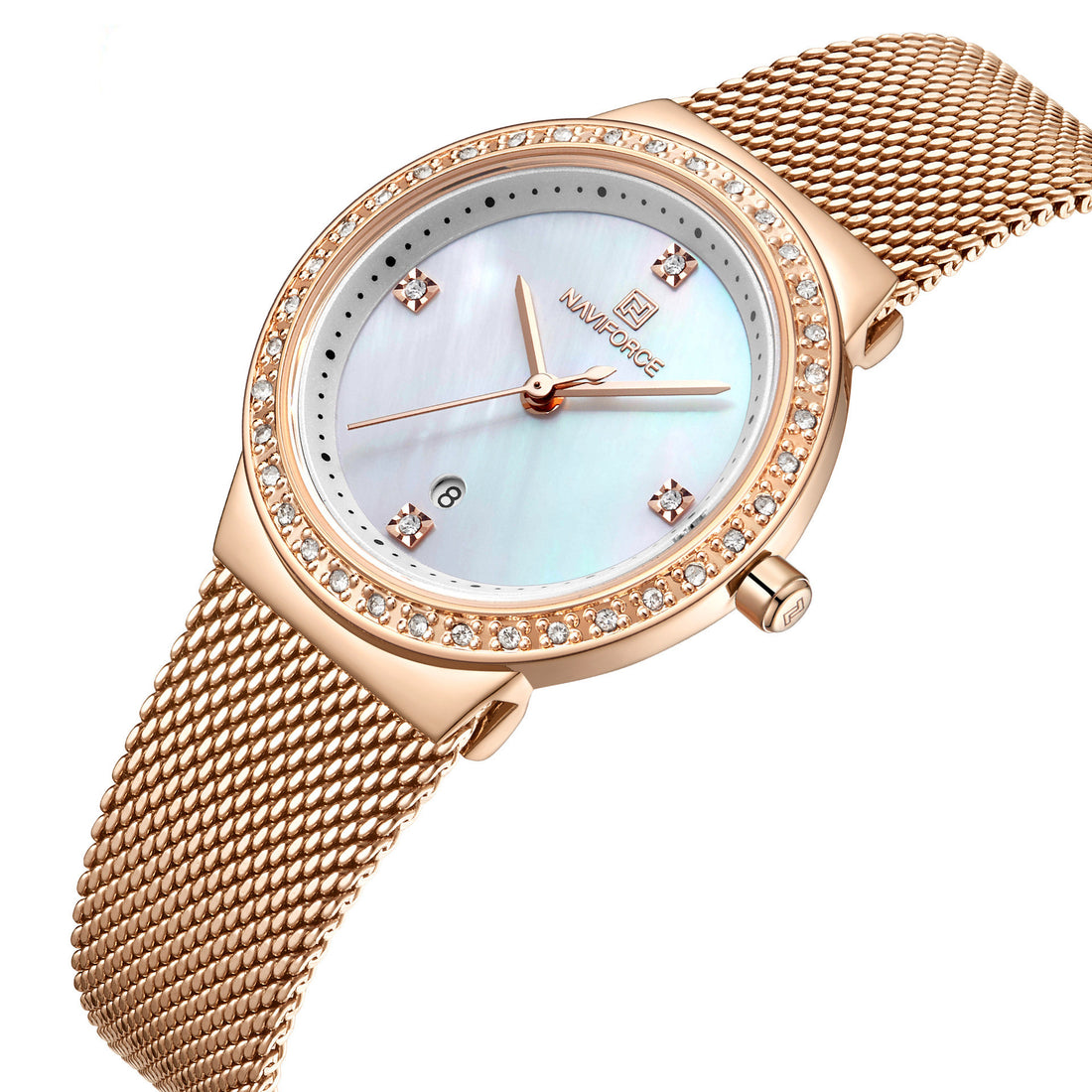 Simple Waterproof Ladies Diamond Watch