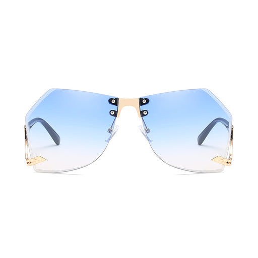 irregular rimless sunglasses for women - MRSLM