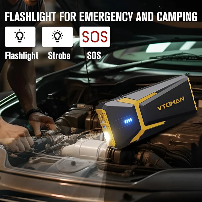 portable 20000mah jump starter and power bank, view 5 - MRSLM