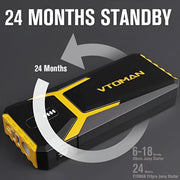 portable 20000mah jump starter and power bank, view 7 - MRSLM